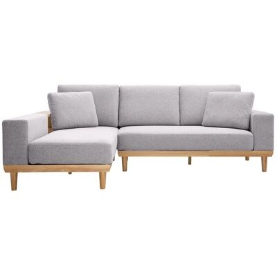 MILIBOO Eucalyptus Gris Velours 5 Places Canapé d'angle gauche - Canapé - Publicité MILIBOO Eucalyptus Gris Velours 5 Places Canapé d'angle gauche - Canapé - Publicité