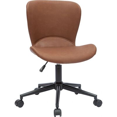 Silla de oficina marrón ajustable Miliboo - Silla de oficina Silla de oficina marrón ajustable Miliboo - Silla de oficina