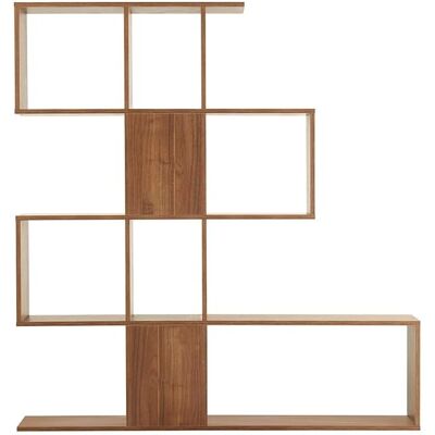 Bibliothèque scandinave MILIBOO - Paravent en bois foncé modulable - Publicité Bibliothèque scandinave MILIBOO - Paravent en bois foncé modulable - Publicité
