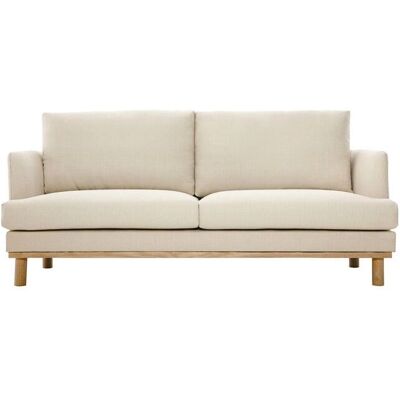 Canapé scandinave 3 places beige Miliboo HOBART - Canapé - Publicité Canapé scandinave 3 places beige Miliboo HOBART - Canapé - Publicité