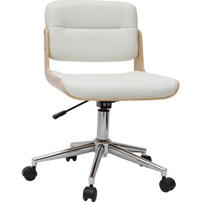 Chaise de bureau blanche Aramon Miliboo - Publicité Chaise de bureau blanche Aramon Miliboo - Publicité