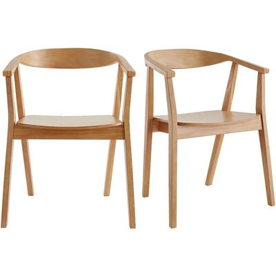 Miliboo BAHIA Skandinavische Holzstühle - Set von 2 Miliboo BAHIA Skandinavische Holzstühle - Set von 2