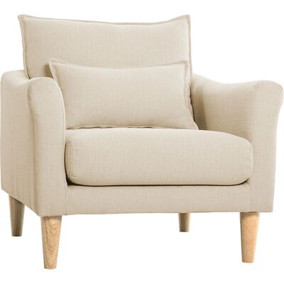 Poltrona Nordica Beige Miliboo Kate - Stile Scandinavo Poltrona Nordica Beige Miliboo Kate - Stile Scandinavo