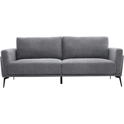 Miliboo - Samtsofa 3-Sitzer - Modern Grau Miliboo - Samtsofa 3-Sitzer - Modern Grau
