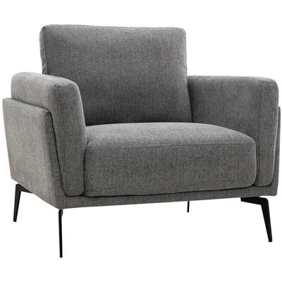 Fauteuil en Velours Gris Miliboo - Publicité Fauteuil en Velours Gris Miliboo - Publicité