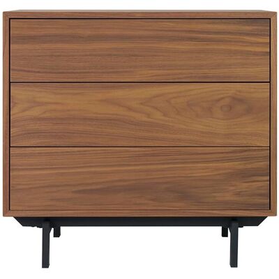 Miliboo Commode Vintage Noyer Sombre - 3 Tiroirs - Publicité Miliboo Commode Vintage Noyer Sombre - 3 Tiroirs - Publicité