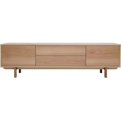 Miliboo Meuble TV scandinave en bois clair - 180cm - Publicité Miliboo Meuble TV scandinave en bois clair - 180cm - Publicité