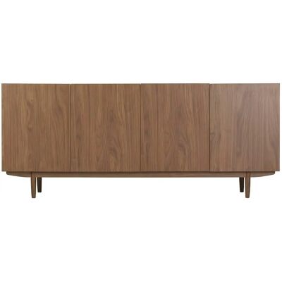 Miliboo - Aparador vintage con 4 puertas de madera oscura 180 cm sanaa Miliboo - Aparador vintage con 4 puertas de madera oscura 180 cm sanaa