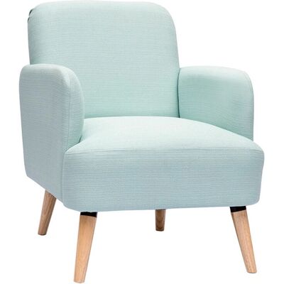 Miliboo - Fauteuil scandinave en vert menthe et bois clair ISKO - Fauteuil - Publicité Miliboo - Fauteuil scandinave en vert menthe et bois clair ISKO - Fauteuil - Publicité
