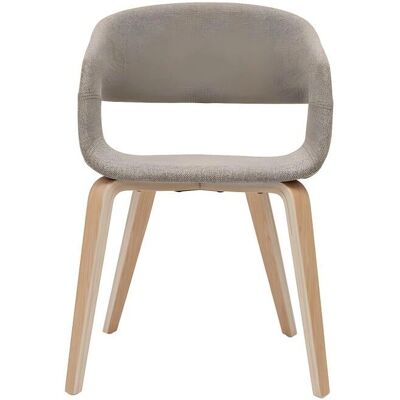 Miliboo Ensemble de 2 chaises en tissu design - Style nordique - Publicité Miliboo Ensemble de 2 chaises en tissu design - Style nordique - Publicité