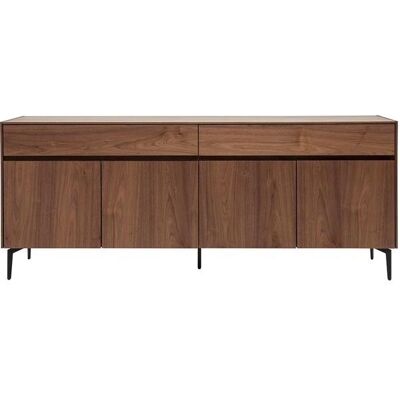 Buffet in Noce Miliboo - 4 Ante, 2 Cassetti, 180cm - Design Moderno Buffet in Noce Miliboo - 4 Ante, 2 Cassetti, 180cm - Design Moderno