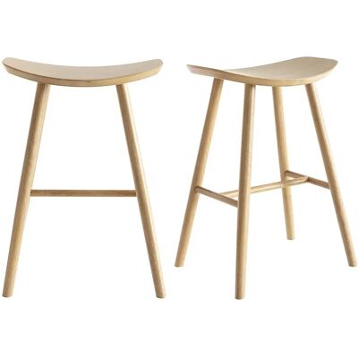 Set di Sgabelli da Cucina in Legno - Vintage, Naturale, 65cm Set di Sgabelli da Cucina in Legno - Vintage, Naturale, 65cm