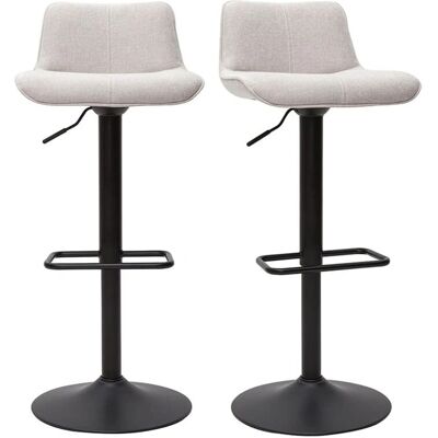 Miliboo Taburetes de barra ajustables y giratorios - Beige - Bar Stool Miliboo Taburetes de barra ajustables y giratorios - Beige - Bar Stool