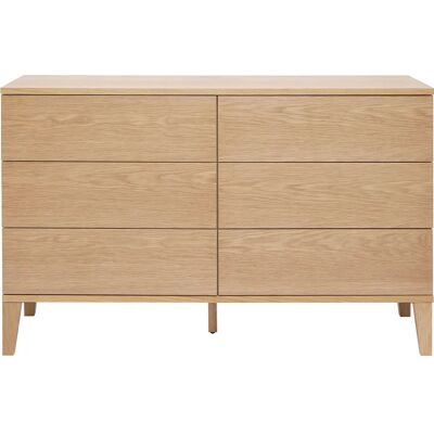 Miliboo Freddy Bois Clair 6 Tiroirs - Commode - Publicité Miliboo Freddy Bois Clair 6 Tiroirs - Commode - Publicité