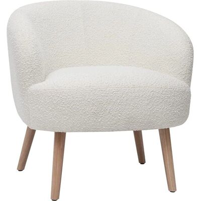 Miliboo Weiße Bouclé-Polstermöbel - Skandinavisches Design Miliboo Weiße Bouclé-Polstermöbel - Skandinavisches Design