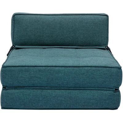 Miliboo Modelo KATY - Sofá cama en azul petróleo Miliboo Modelo KATY - Sofá cama en azul petróleo
