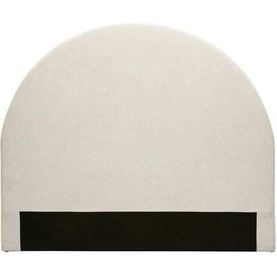 Cabecero redondo de tela beige MILIBOO - 160cm Cabecero redondo de tela beige MILIBOO - 160cm