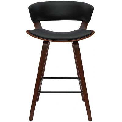 Miliboo Schwarz Dunkles Holz Set von 2 Barhocker - Barhocker Miliboo Schwarz Dunkles Holz Set von 2 Barhocker - Barhocker