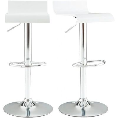 Tabourets de Bar Blancs Miliboo - Design Moderne, Gain de Place, Réglables en Hauteur - Publicité Tabourets de Bar Blancs Miliboo - Design Moderne, Gain de Place, Réglables en Hauteur - Publicité