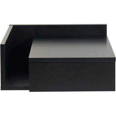 Table de nuit murale NASTY - Noir charbon - 40cm - Design contemporain - Publicité Table de nuit murale NASTY - Noir charbon - 40cm - Design contemporain - Publicité