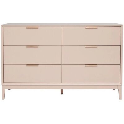 Commode Rose Pastel 6 Tiroirs - Décoration Chambre - Publicité Commode Rose Pastel 6 Tiroirs - Décoration Chambre - Publicité