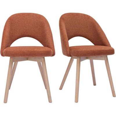 Ensemble de 2 chaises vintage et chic en velours - Chaise - Publicité Ensemble de 2 chaises vintage et chic en velours - Chaise - Publicité