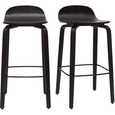 Set di 2 sgabelli vintage neri per bar - Bar Set di 2 sgabelli vintage neri per bar - Bar