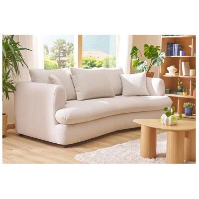 MILIBOO Schlafsofa - Samtweicheffekt beige 3-4 Sitze MILIBOO Schlafsofa - Samtweicheffekt beige 3-4 Sitze