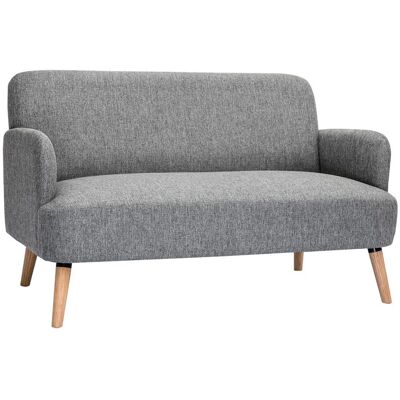 Miliboo Isko Skandinavisches 2-Sitzer Sofa - Hellgraues Gewebe Miliboo Isko Skandinavisches 2-Sitzer Sofa - Hellgraues Gewebe