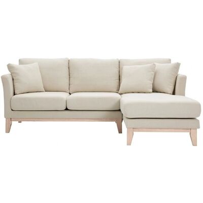 Sofá Beige con Chaiselongue Derecha 4 Plazas - Estilo Escandinavo Sofá Beige con Chaiselongue Derecha 4 Plazas - Estilo Escandinavo