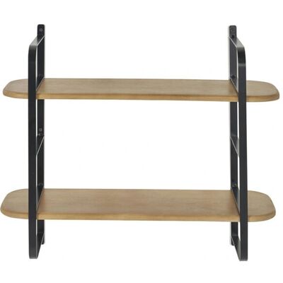 Étagère Murale Miliboo - Bois de Manguier & Métal - 70cm - Publicité Étagère Murale Miliboo - Bois de Manguier & Métal - 70cm - Publicité