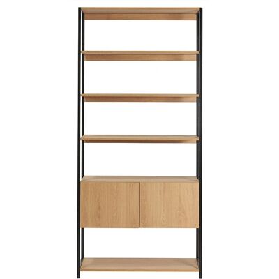 Étagère Bois Clair et Métal Noir Miliboo - Rangement & Présentation - Publicité Étagère Bois Clair et Métal Noir Miliboo - Rangement & Présentation - Publicité