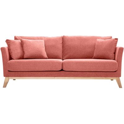 Miliboo Oslo 3-Sitzer Samtoptik Stoffsofa - Skandinavischer Stil Miliboo Oslo 3-Sitzer Samtoptik Stoffsofa - Skandinavischer Stil