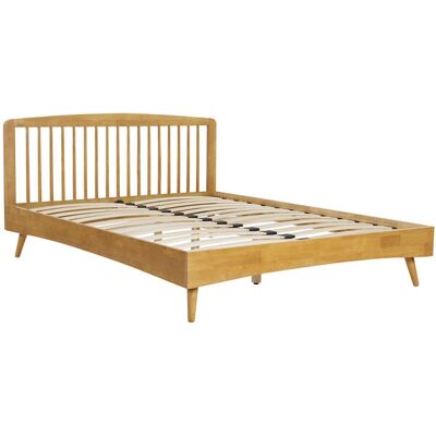 Letto doppio Miliboo 160x200cm - Legno, Stile Naturale Letto doppio Miliboo 160x200cm - Legno, Stile Naturale