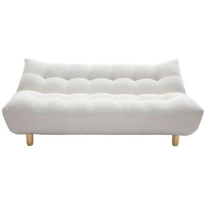 Miliboo YUMI Skandinavisches 3-Sitzer Schlafsofa - Wolleffekt Stoff Miliboo YUMI Skandinavisches 3-Sitzer Schlafsofa - Wolleffekt Stoff