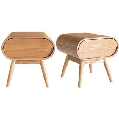 Miliboo - Ensemble de 2 Tables de Nuit Vintage Bois 45cm BJORG - Publicité Miliboo - Ensemble de 2 Tables de Nuit Vintage Bois 45cm BJORG - Publicité