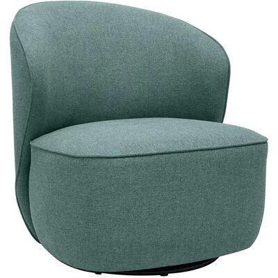 Fauteuil pivotant Amber gris-vert Miliboo - Publicité Fauteuil pivotant Amber gris-vert Miliboo - Publicité
