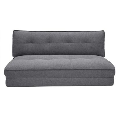 Canapé convertible Miliboo gris - 2 places - Publicité Canapé convertible Miliboo gris - 2 places - Publicité