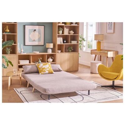 Miliboo - Canapé convertible 2 places en velours taupe - Convertible sofa bed - Publicité Miliboo - Canapé convertible 2 places en velours taupe - Convertible sofa bed - Publicité