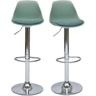 Miliboo Modello Steevy Verde Grigio Sgabelli da Bar Regolabili - Sgabelli Miliboo Modello Steevy Verde Grigio Sgabelli da Bar Regolabili - Sgabelli