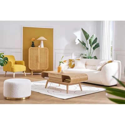 Sofá Blanco Miliboo - Cómodo y Minimalista 3-4 Plazas Sofá Blanco Miliboo - Cómodo y Minimalista 3-4 Plazas