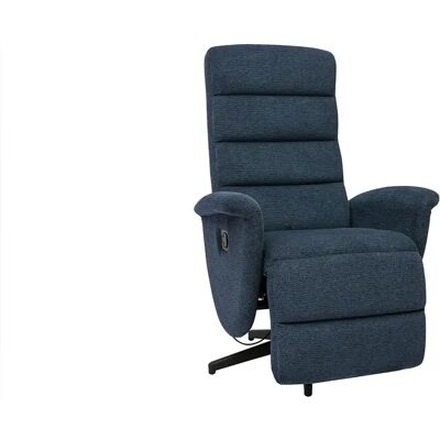 Miliboo Nelson Fauteuil inclinable en Chenille Bleu Foncé - Siège pivotant - Publicité Miliboo Nelson Fauteuil inclinable en Chenille Bleu Foncé - Siège pivotant - Publicité