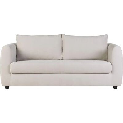 Canapé convertible beige Miliboo - 3 places - Publicité Canapé convertible beige Miliboo - 3 places - Publicité
