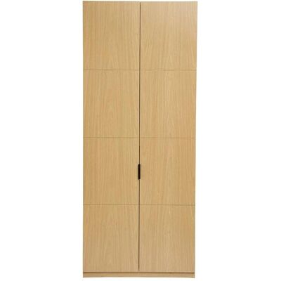 Armoire en bois clair finition chêne - 90cm, Style scandinave - Publicité Armoire en bois clair finition chêne - 90cm, Style scandinave - Publicité