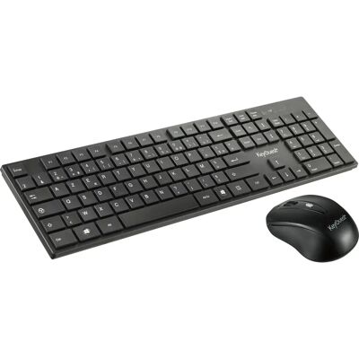 KeyOuest - KO010846 - Noir - Clavier et souris - Publicité KeyOuest - KO010846 - Noir - Clavier et souris - Publicité