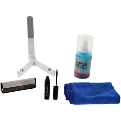 Kit nettoyage vinyle Enova PNV 10 - Brosse, Microfibre, Solutions - Publicité Kit nettoyage vinyle Enova PNV 10 - Brosse, Microfibre, Solutions - Publicité