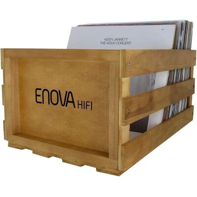 Enova Hifi VBS 120 WD - Rangement vinyles - Bois clair - Organisateur de disques - Publicité Enova Hifi VBS 120 WD - Rangement vinyles - Bois clair - Organisateur de disques - Publicité