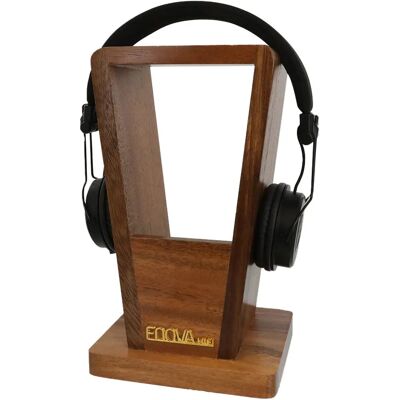Enova Hifi Deluxe Hswo Walnut - Support pour casque - Publicité Enova Hifi Deluxe Hswo Walnut - Support pour casque - Publicité