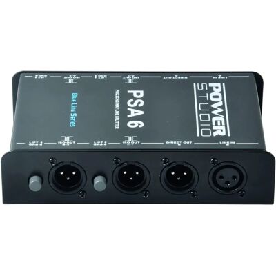 Diviseur audio Power Studio PSA 6 - 2x XLR à 6x XLR - Publicité Diviseur audio Power Studio PSA 6 - 2x XLR à 6x XLR - Publicité