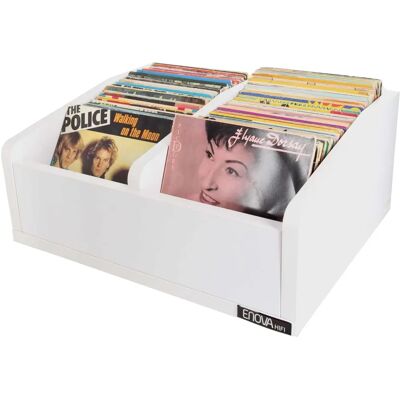 Enova Rangement Vinyles 45T Blanc - Meuble Vinyle - Publicité Enova Rangement Vinyles 45T Blanc - Meuble Vinyle - Publicité